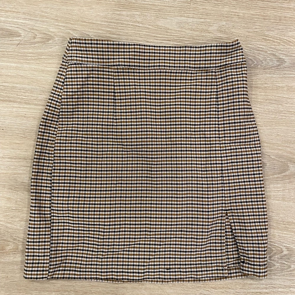 Garage Plaid Mini Skirt